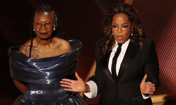 Oprah Winfrey, Whoopi Goldberg and Queen Latifah honor Quincy Jones at Oscars | Oscars | The Guardian