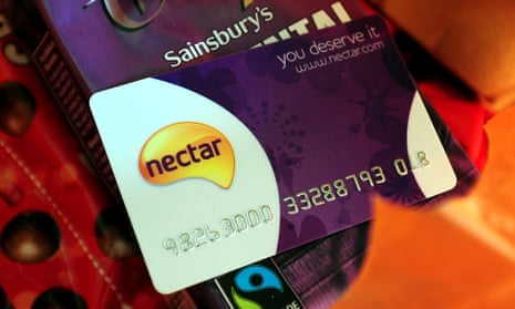 A general view of a Sainsbury's Nectar loyalty card