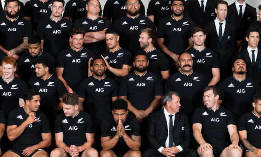 The All Blacks pose for a team photo ahead of their autumn tour.