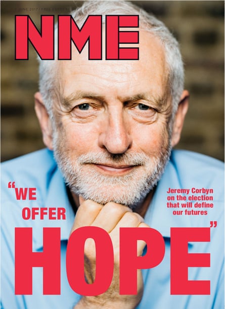 Jeremy Corbyn on last week’s cover of the NME.