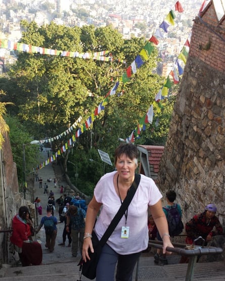 Judith Phillips in Kathmandu, Nepal, where she taught children on the set of Doctor Strange.