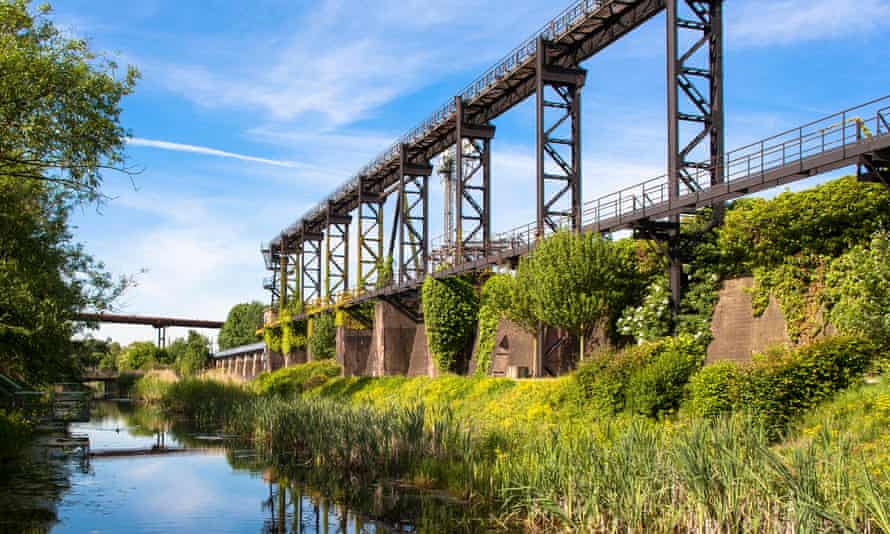 The River Emscher in the Duisburg-Nord country park.