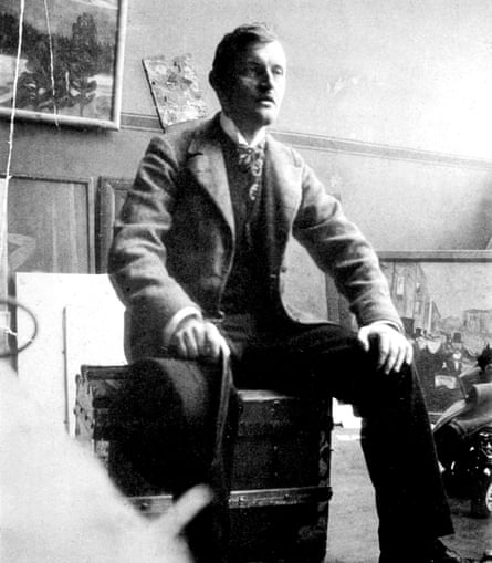 Portrait of Edvard Munch in his studio in Berlin, 1902.