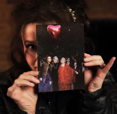 ‘An eternal child’ … Helena Bonham Carter holding a picture with her grandmother, Bubbles.