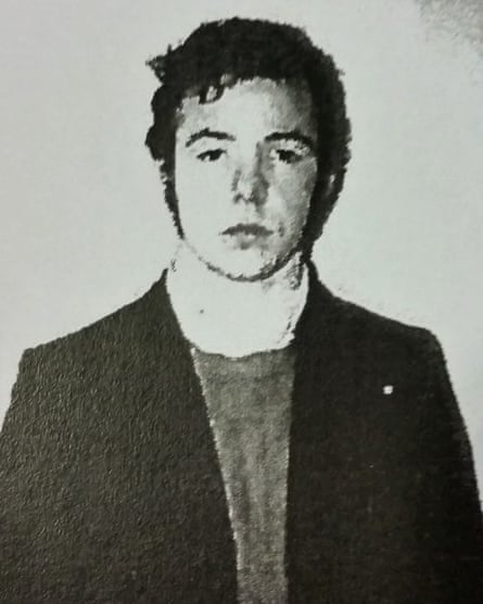 Liam Holden around the time of his arrest in 1972.
