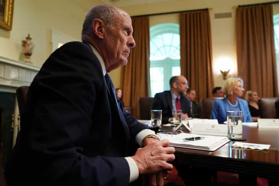 Director of National Intelligence Dan Coats attends a cabinet meeting at the White House.