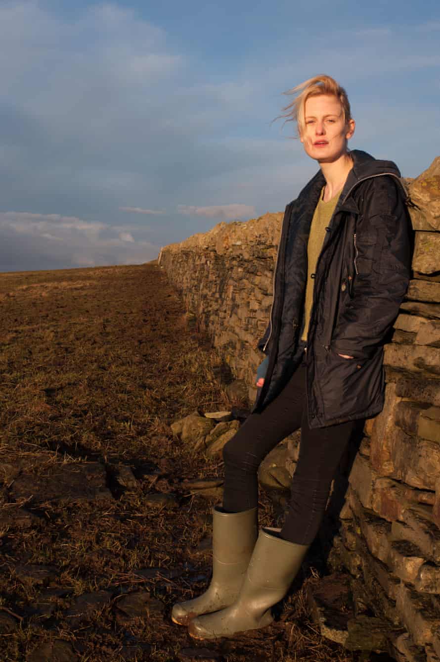 Amy Liptrot writer photographed on Orkney for the Observer New Review.
