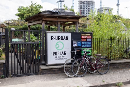 R-Urban Poplar entrance with parked bicycles.