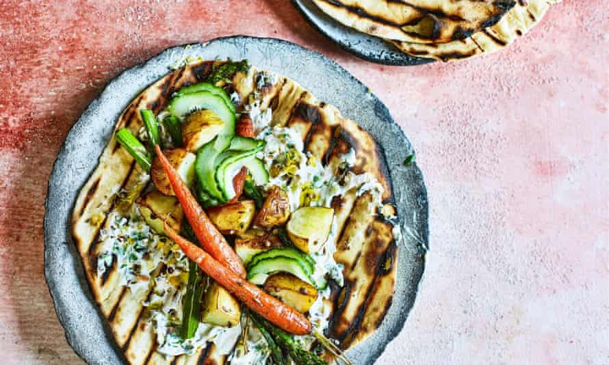 Vegetable shawarma