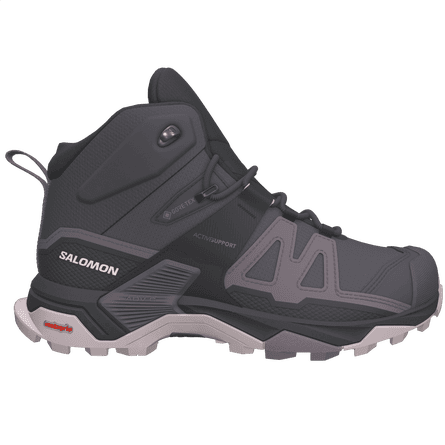 A grey Salomon X Ultra 4 mid Gore-Tex boot