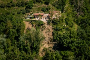 The aftermath of a landslide