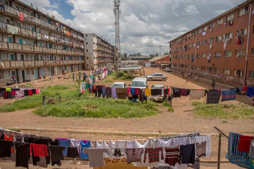 Flats in Mbare, Harare.
