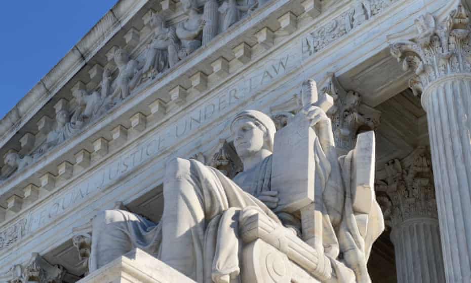 FILES-US-ISLAM-JUSTINCE-RELIGION(FILES) In this file photo taken on November 05, 2021 The US Supreme Court is seen in Washington, DC on November 5, 2021. - The US Supreme Court heard arguments on on November 8, 2021 in a case involving national security and the claims of three Muslim men in California who say they were illegally surveilled at their mosque by the FBI. (Photo by Daniel SLIM / AFP) (Photo by DANIEL SLIM/AFP via Getty Images)