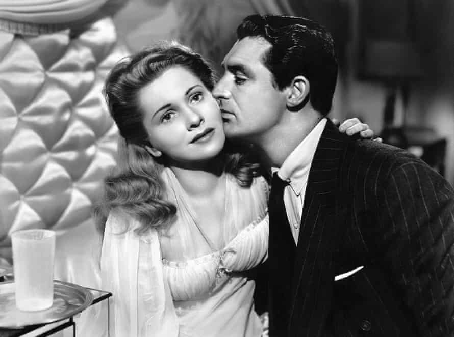 Joan Fontaine and Cary Grant in Suspicion.