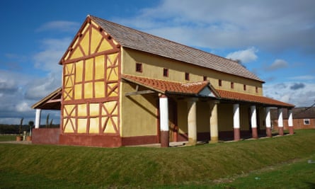 A reconstructed Roman townhouse at Wroxeter Roman City