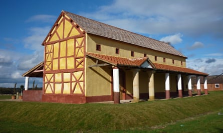 A reconstructed Roman townhouse in Wroxeter Roman City