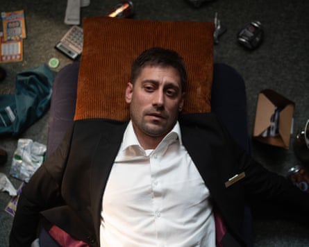 Matty lying on the floor