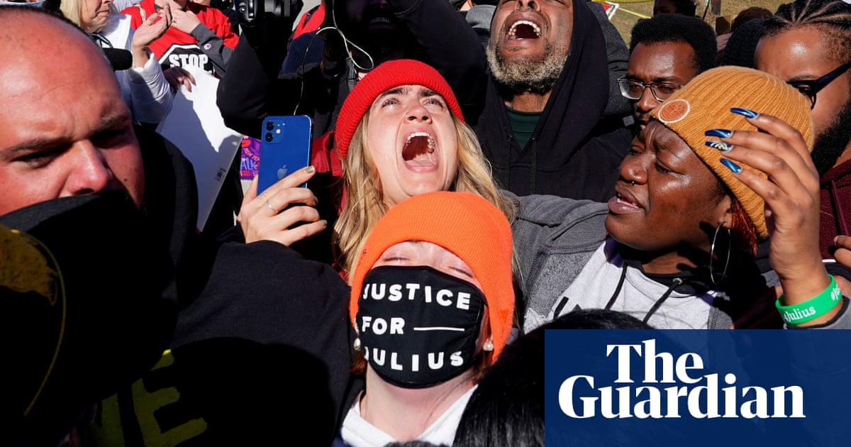 Protesters react with joy as governor grants Julius Jones clemency – video