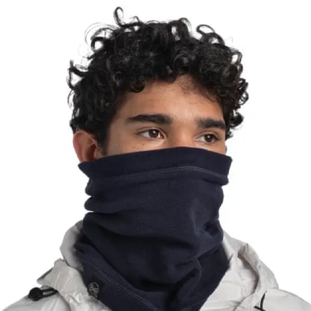 Buff Polar Neck Warmer Solid Dark Navy