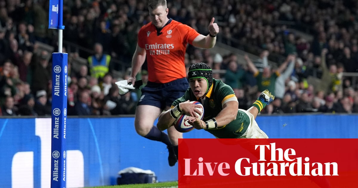 England 20-29 South Africa: Autumn Nations Series rugby union – as it happened