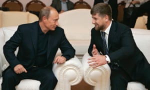 Vladimir Putin and Ramzan Kadyrov.