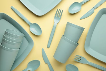 Image showing reusable plastic tableware