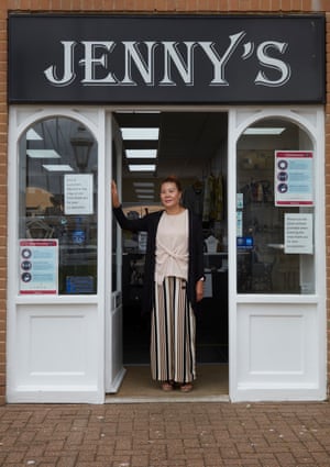 Jenny Xing at her shop on Brighton marina