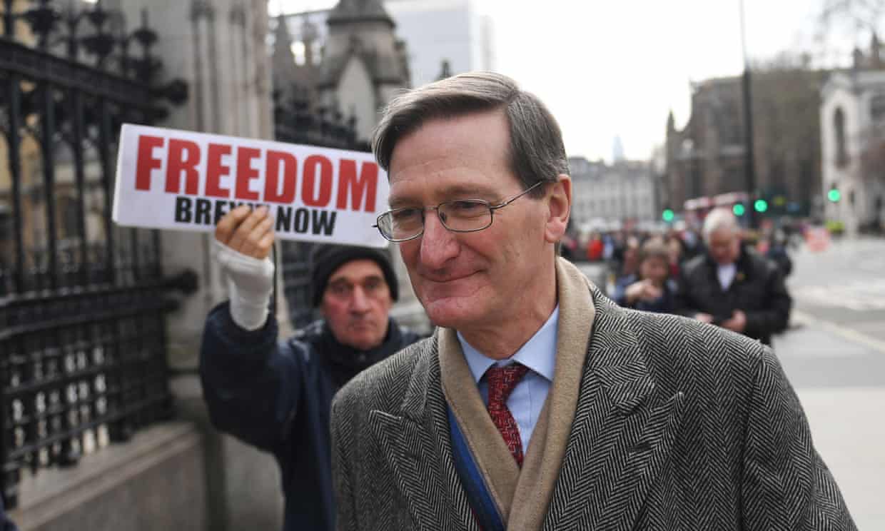 Conservative MP Dominic Grieve outside parliament.