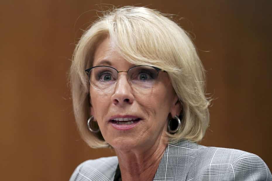 DeVos has also proposed a requirement that colleges allow cross-examination of sexual assault and harassment accusers.