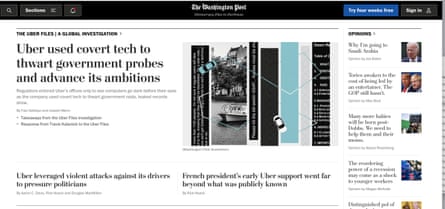 The Washington Post’s coverage online