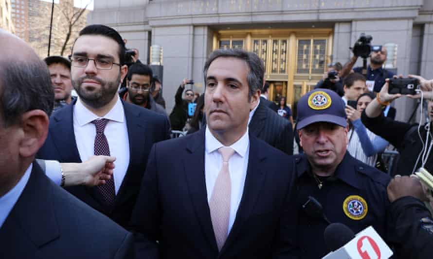 Michael Cohen outside court in Manhattan. He is being investigated by federal prosecutors in New York.