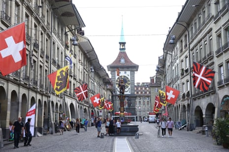 A view of Marktgasse in Bern