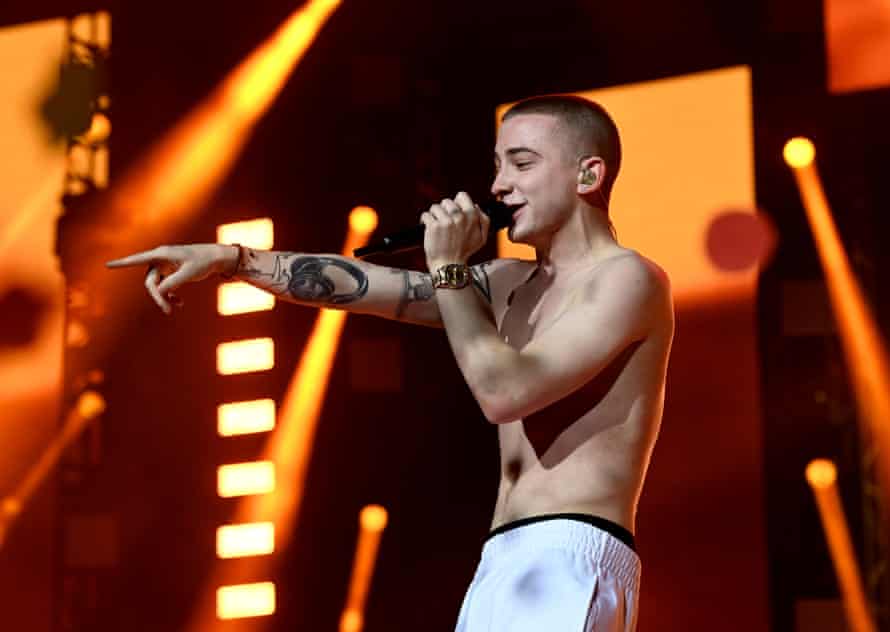 Performing earlier this month at Capital’s Jingle Bell Ball 2021.