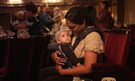 Susannah and baby Aden at the Vaudeville