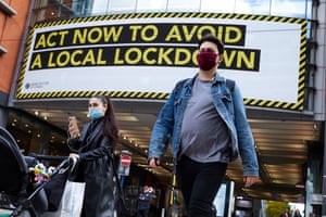 7 October – Manchester city centre as Greater Manchester and the north west region waits to hear if the government will impose tighter coronavirus restrictions