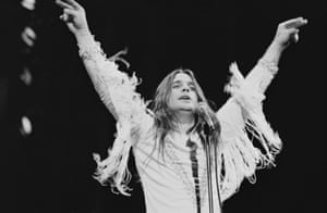 Performing on stage at Hammersmith Odeon, London, 1976