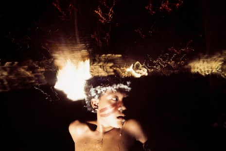 Antônio Korihana thëri, a young man under the effect of the hallucinogenic powder yãkoana, Catrimani, 1972-1976.