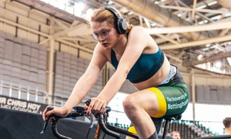 The cyclist Emily Bridges. The cyclist Emily Bridges.