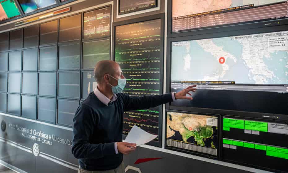 Giuseppe Salerno, monitoring coordinator at Catania’s National Institute of Geophysics and Volcanology (INGV).