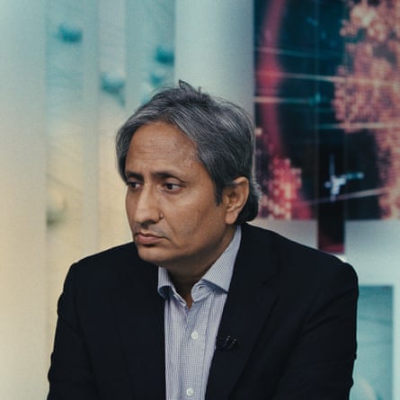 Ravish Kumar in a still from the documentary While We Watched