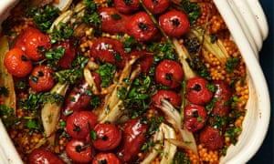 'Yotam Ottolenghi’s chorizo and fennel bake with giant couscous and cherry tomatoes