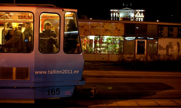 A tram ride in Tallinn, Estonia.