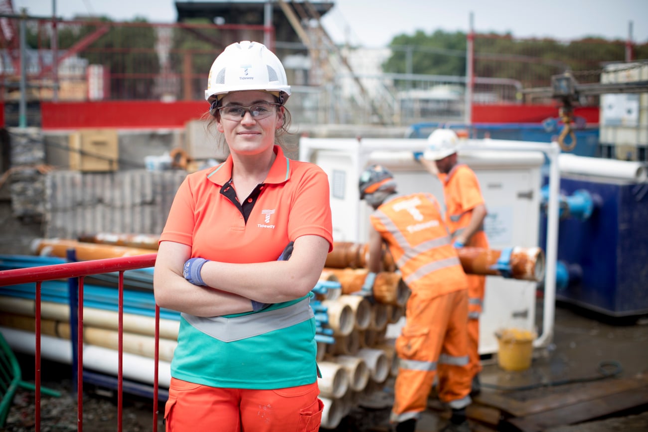 Claire Kilrane, section engineer at Tideway’s Heath Wall pumping station site.