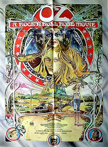 The poster for Oz: A Rock and Roll Road Movie.
