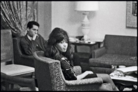 New York: ‘Ronnie Spector in our Plaza hotel suite. All four of us loved the Ronettes