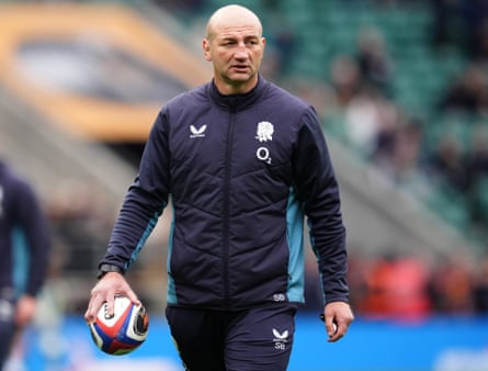 Steve Borthwick holds a ball