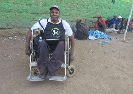 Johnson Kaunange, a wheelchair user in Kenya