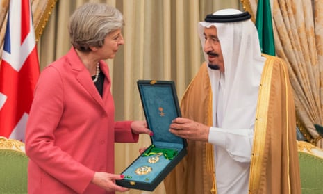 King Salman and Theresa May