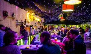 A festive bar in Ghent.