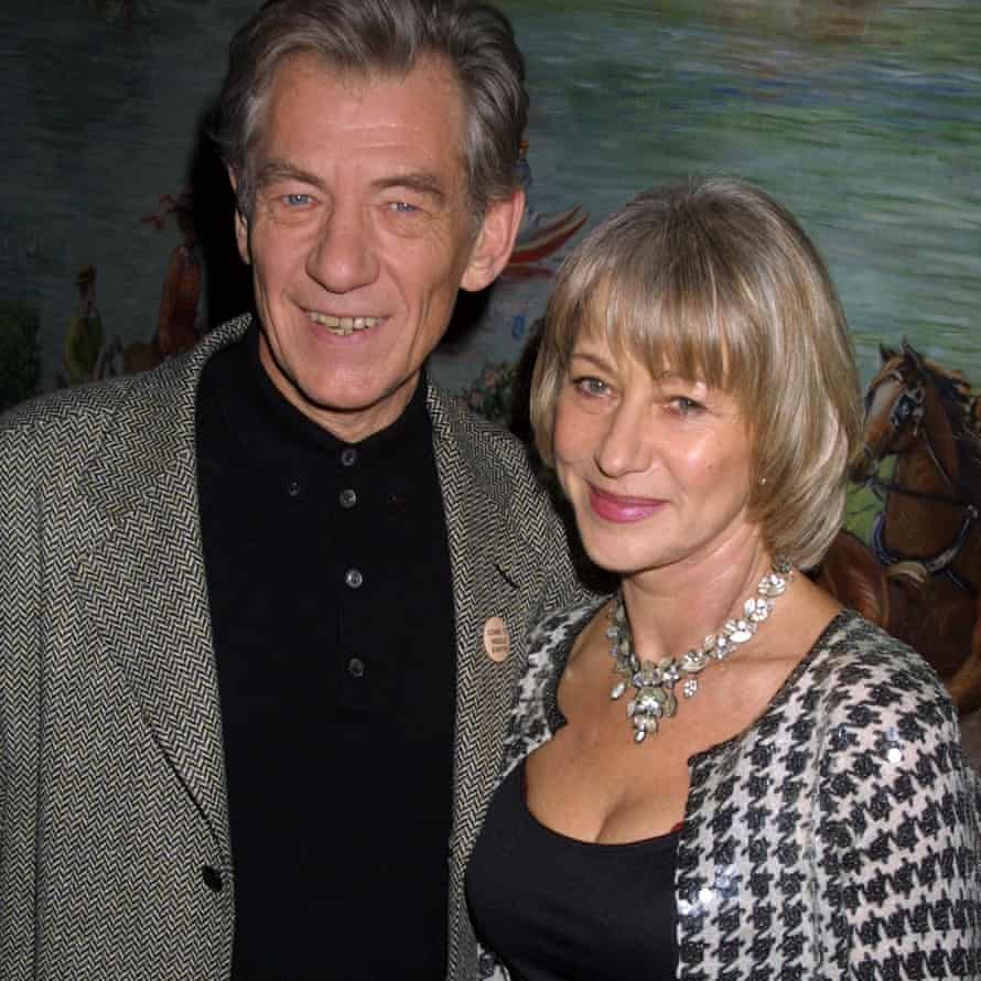 ‘He’s a miracle to watch’ … Helen Mirren with McKellen in New York.